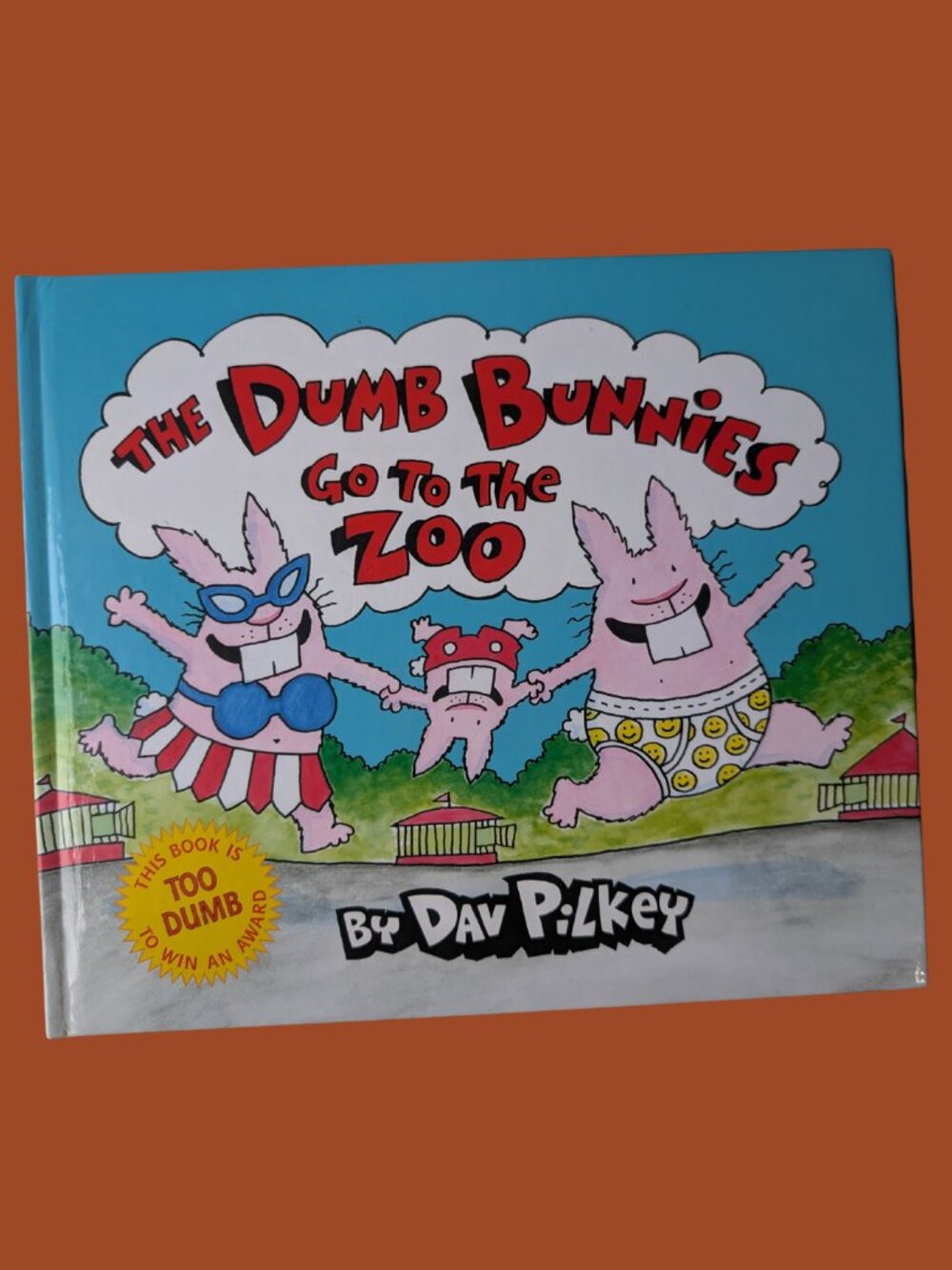 5/$25 Vintage 2009 The Dumb Bunnies Go to the Zoo Hardcover by Dav Pilkey